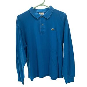 Lacoste Blue Long Sleeve Polo
